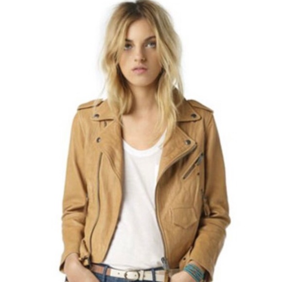 Club Monaco Leather Christy Moto Jacket - Picture 2 of 7